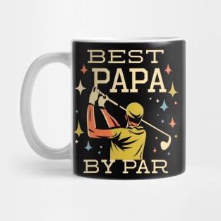 Best Papa By Par Funny Golf Dad Grandpa Father Mug